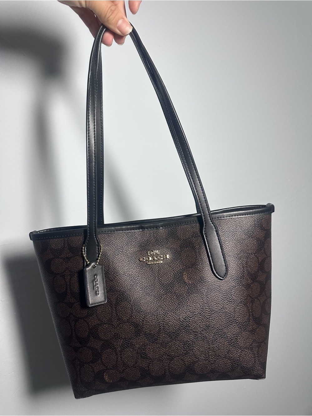 Small coach city tote